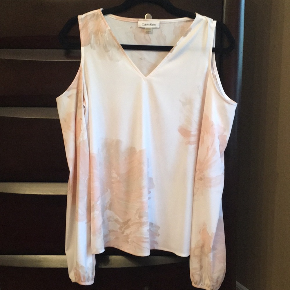 Calvin Klein woman’s cold shoulder spring blouse